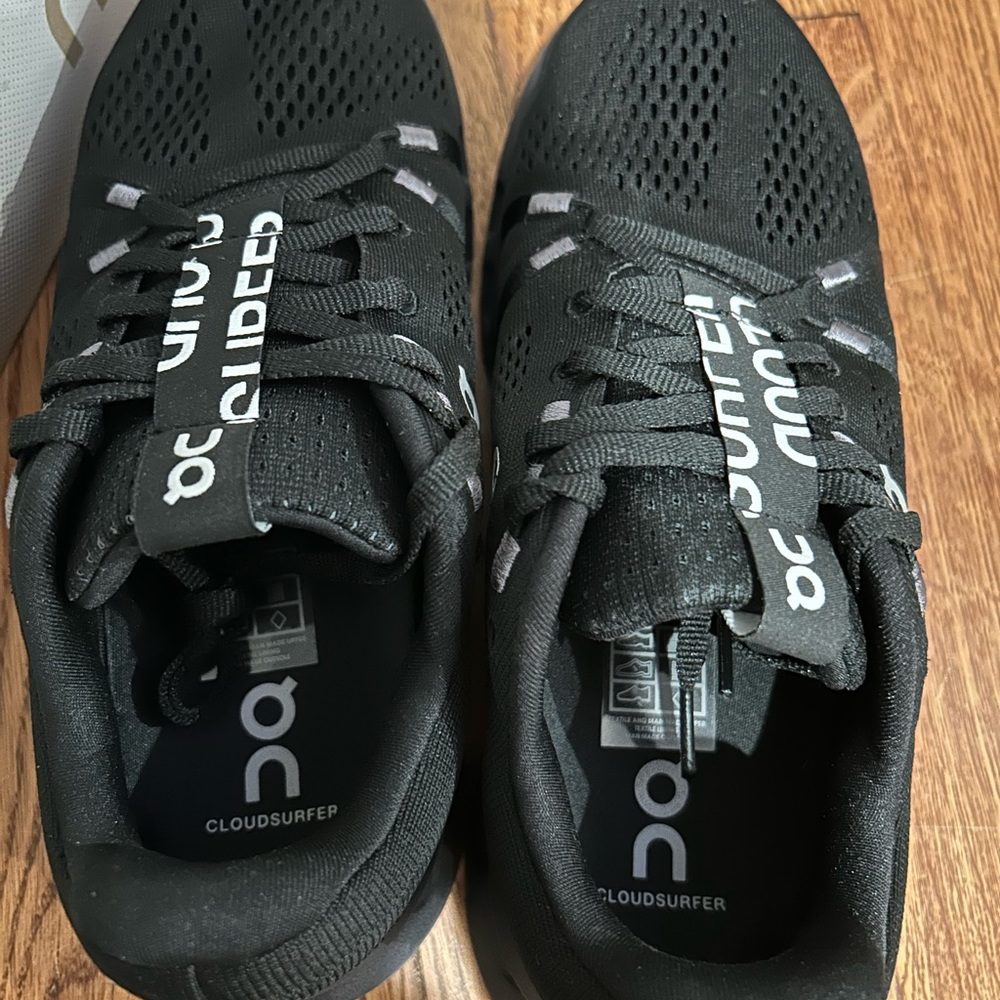 On Running Cloudsurfer Women's Black Athletic Running Shoes - Picture 6 of 7